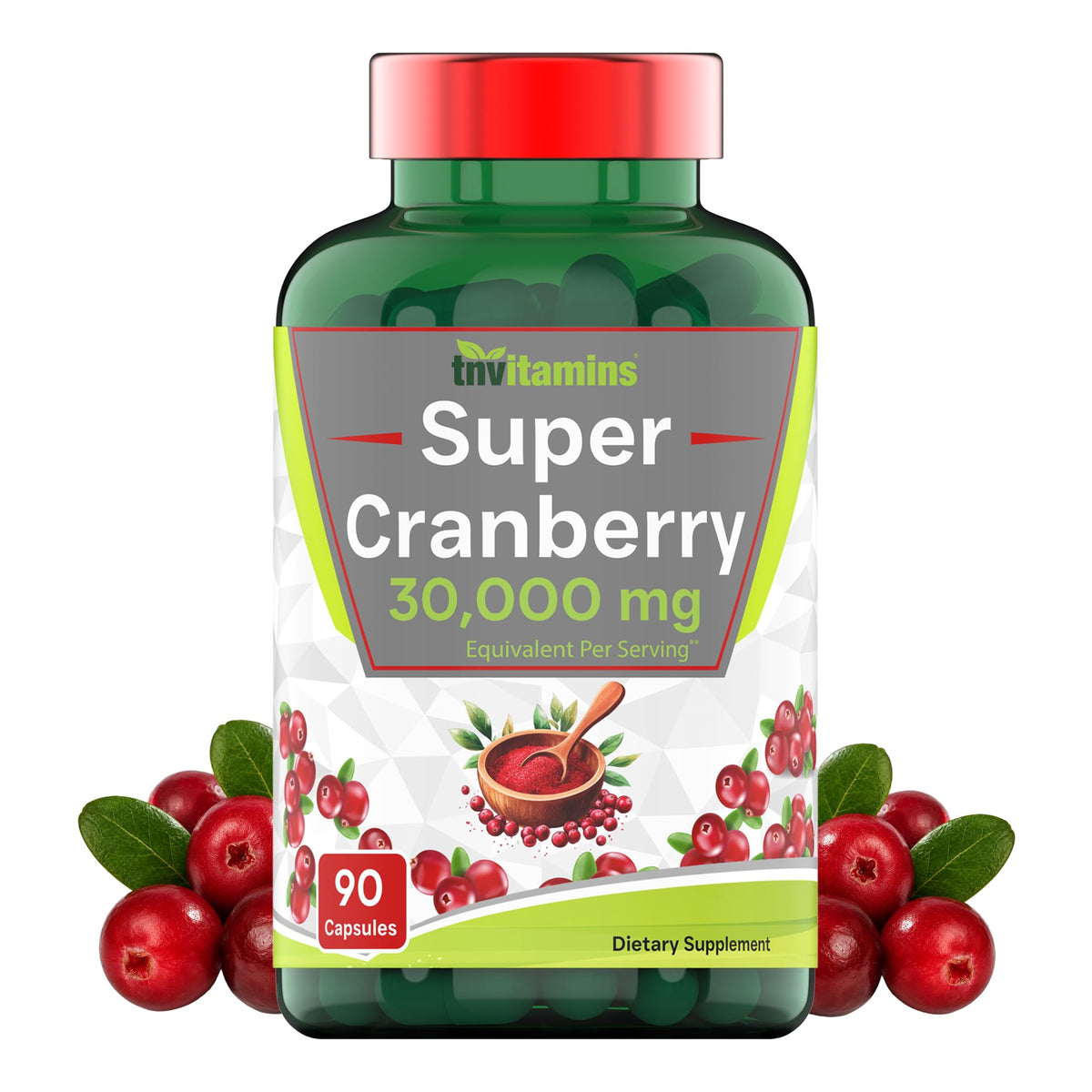 tnvitamins Cranberry Pills Urinary Tract Support - 90 Capsules