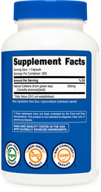 Nutricost Natural Caffeine 200mg - 250 Vegetarian Capsules - image 5