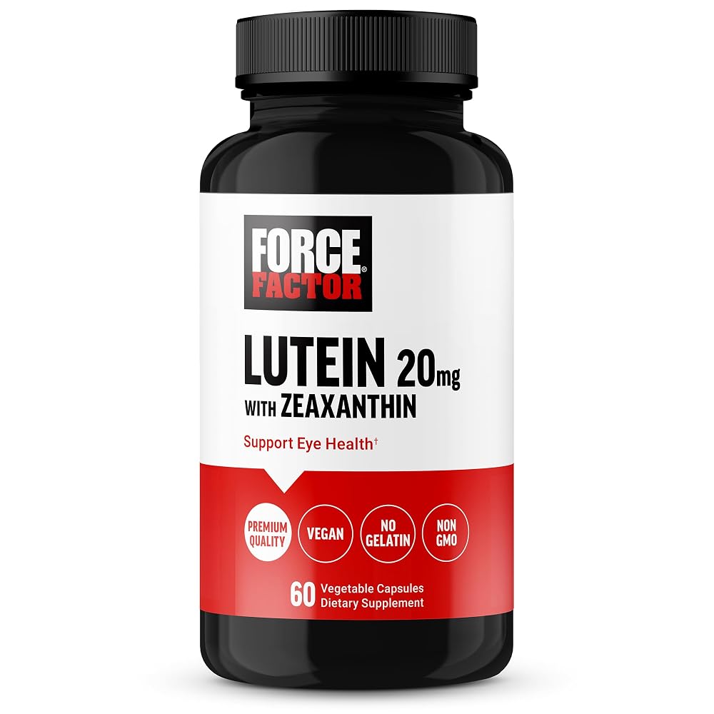 Force Factor Lutein and Zeaxanthin Eye Vitamins - 60 Capsules