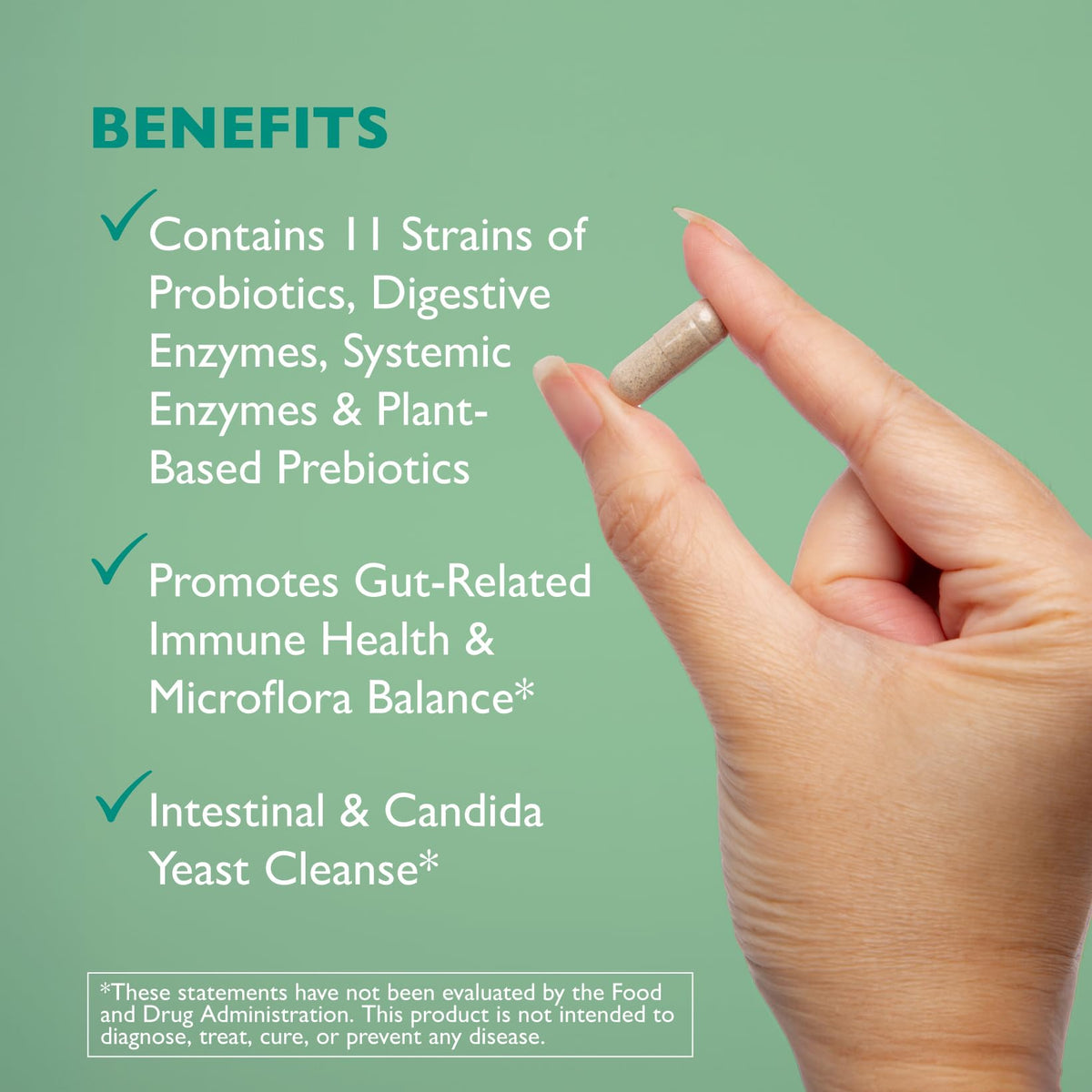 AST Enzymes Floracor Probiotic & Enzyme Formula - 60 Vegetarian Capsules - image 4