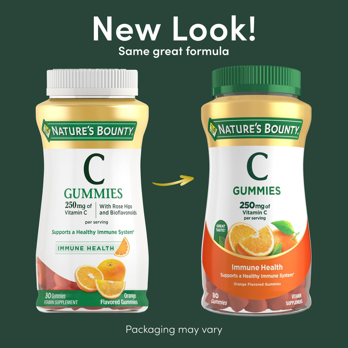 Nature's Bounty Vitamin C Gummies 250 mg Immune Support - 80 Count - image 2