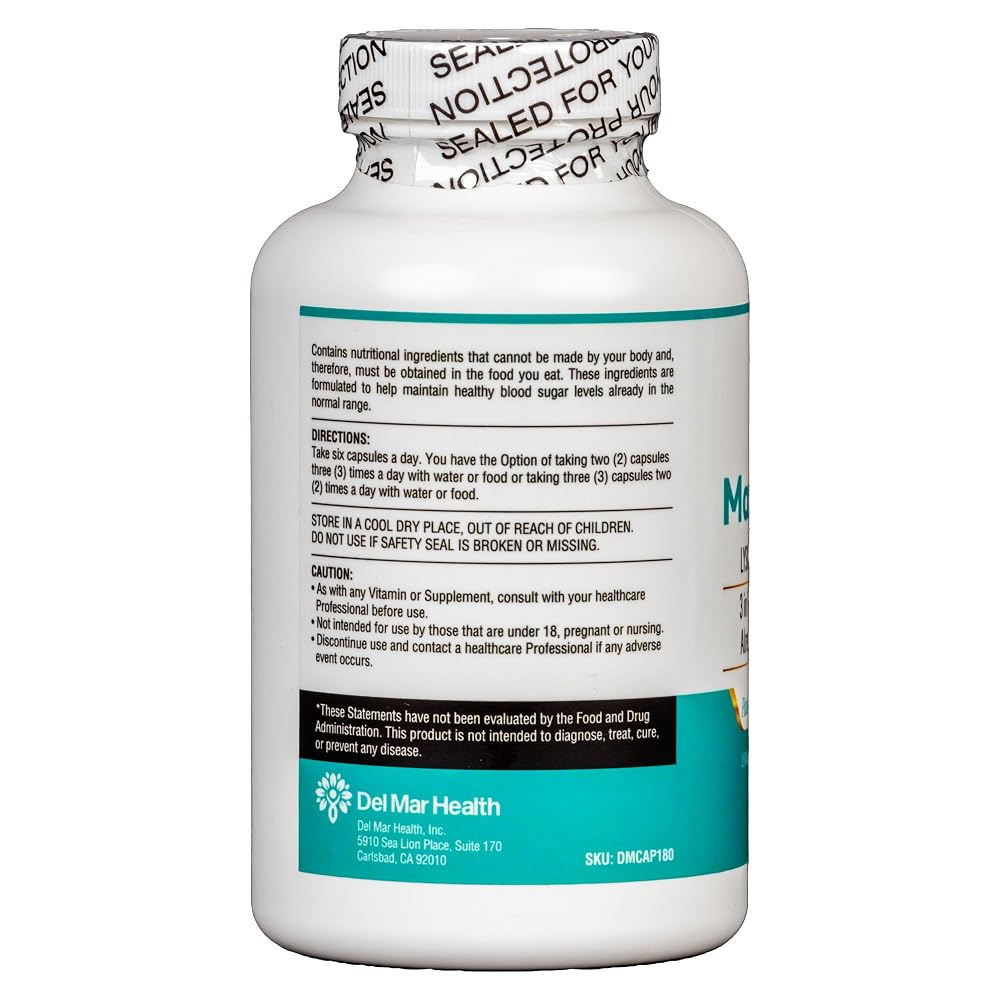 Del Mar Health Max-LyZinC L-Lysine 1100mg Zinc Vitamin C - 180 Capsules - image 8