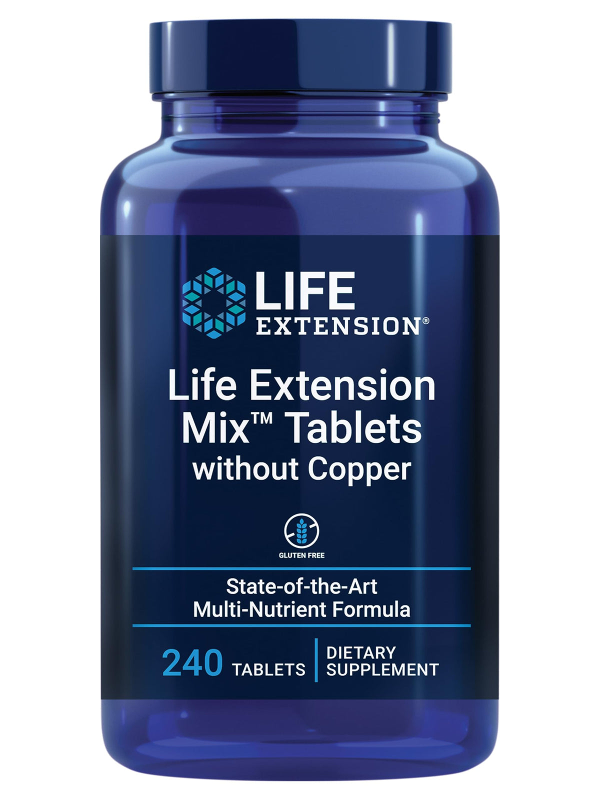 Life Extension Mix Tablets Without Copper - 240 Tablets