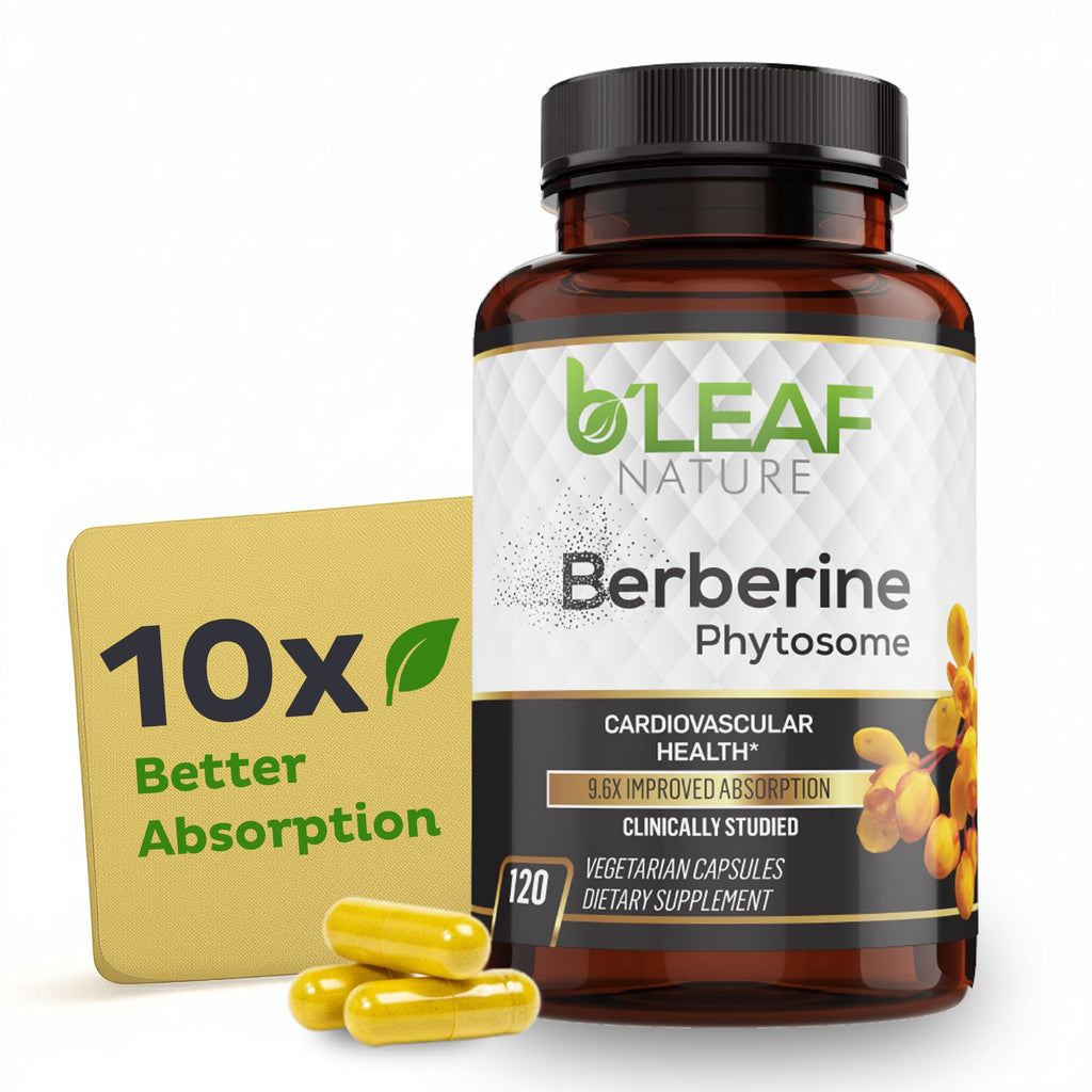 B'Leaf Nature Berberine Phytosome 1100mg - 120 Capsules