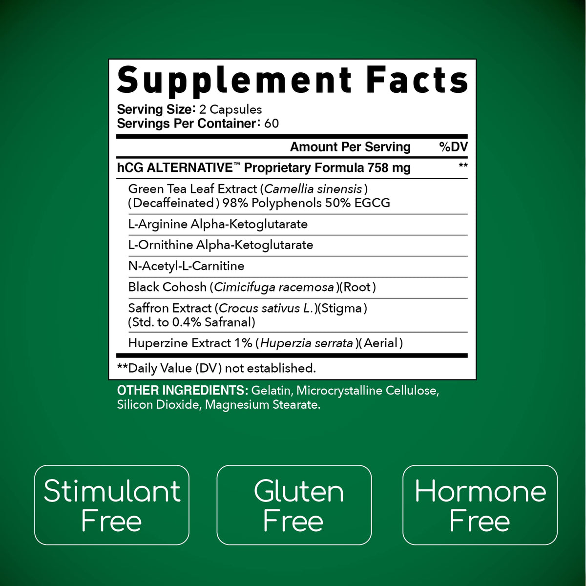 BioGenetic Laboratories hCG Alternative Weight Loss Formula - 120 Capsules - image 2