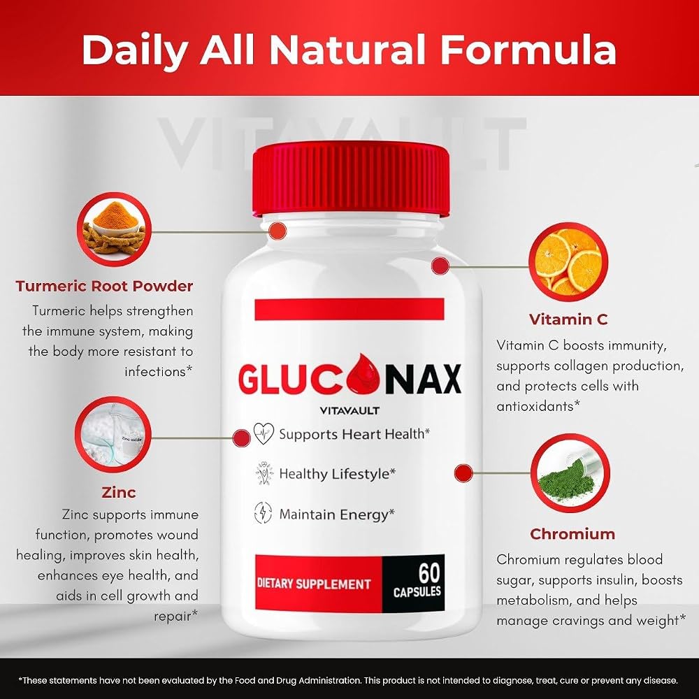 Vitavault Gluconax Maximum Strength Support Supplement - 180 Capsules - image 6