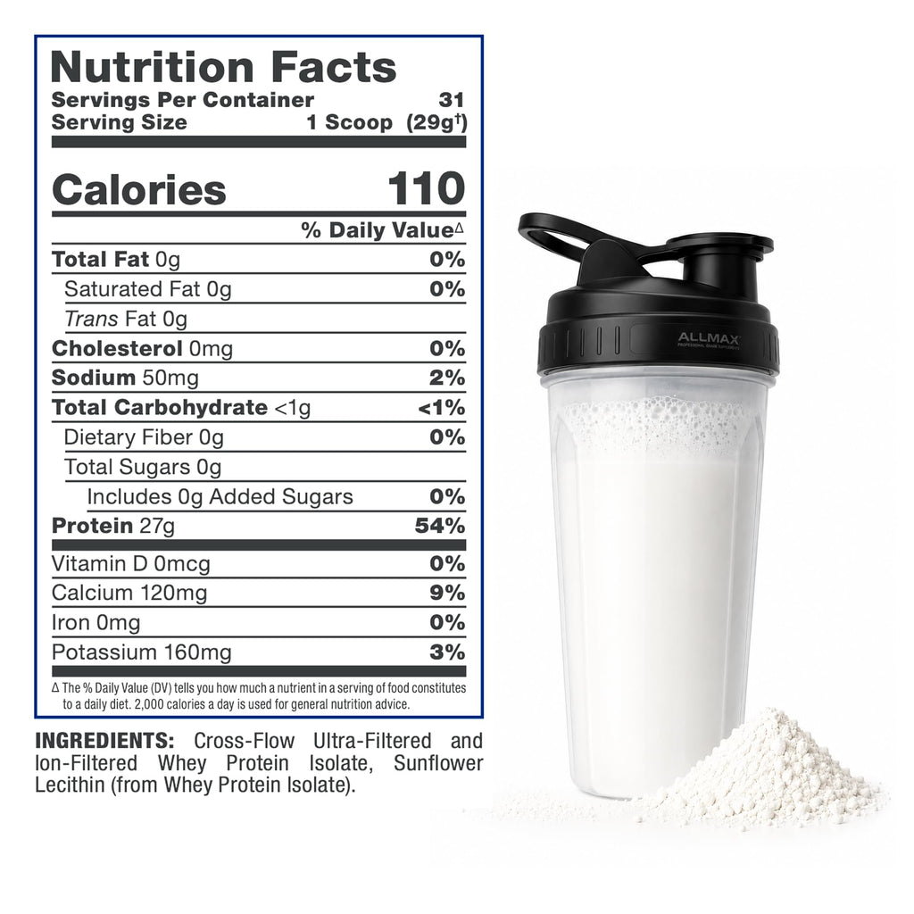 ALLMAX ISONATURAL Whey Protein Isolate Powder Unflavored - 2 lb - image 9