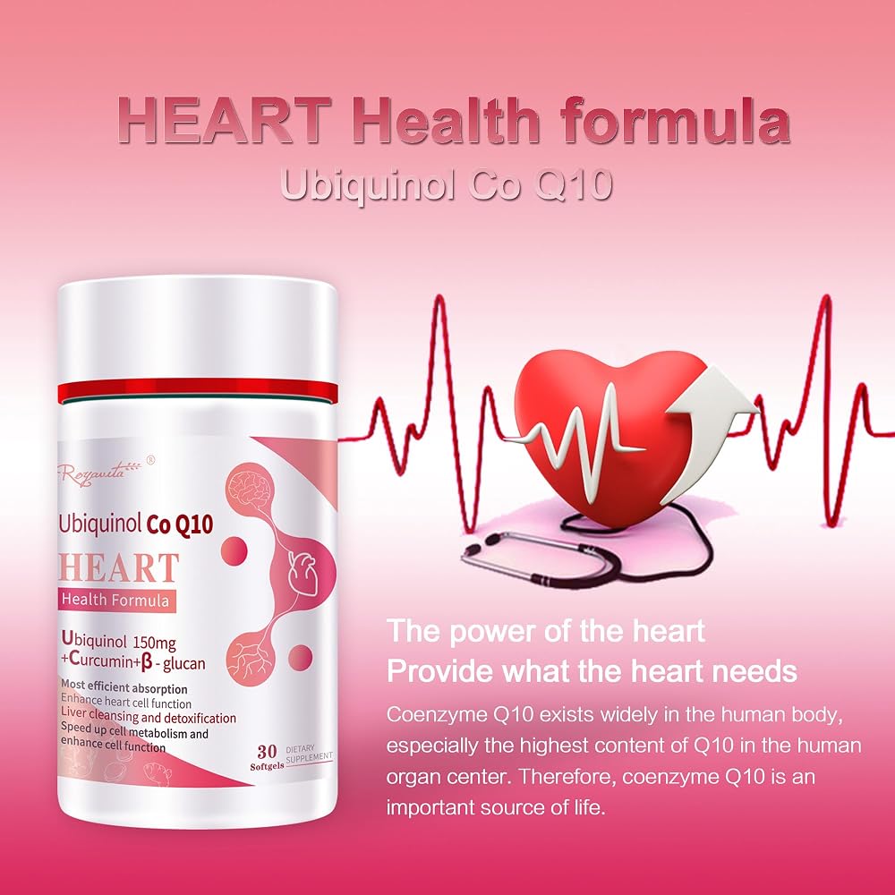 WhaazzPop Ubiquinol CoQ10 150mg with Curcumin Heart Health - 30 Softgels - image 5