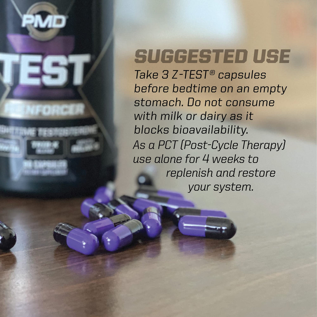 PMD Sports Z-Test Nighttime Testosterone Support - 90 Capsules - image 6