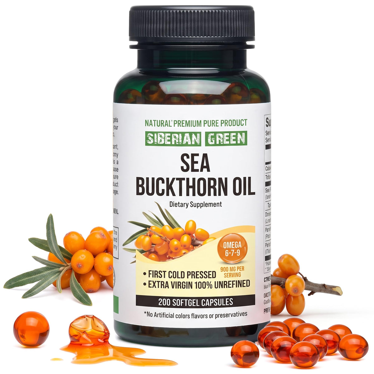 Siberian Sea Oil Capsules 200 Softgels