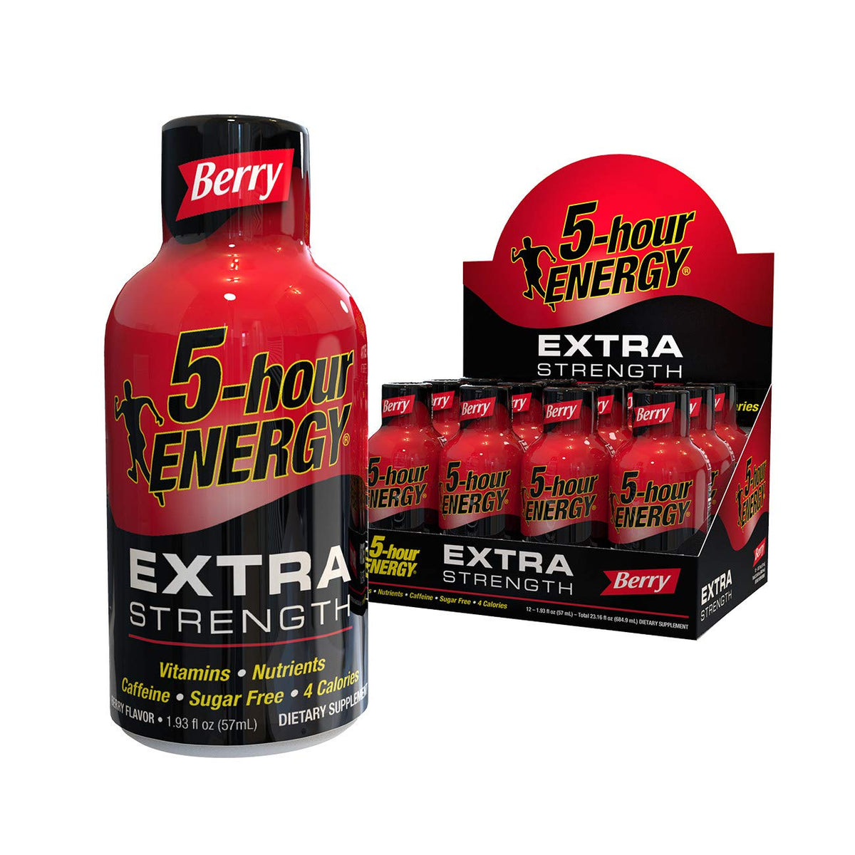 5-hour ENERGY Shot Extra Strength Berry - 12 Count