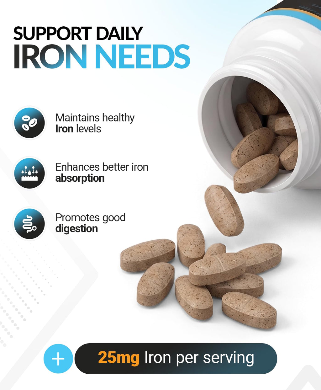 Extravagant Value Iron & Vitamin C Supplement - 150 Tablets - image 5