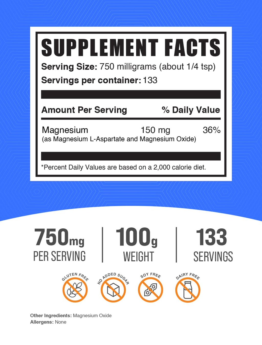 BulkSupplements.com Magnesium L-Aspartate Powder