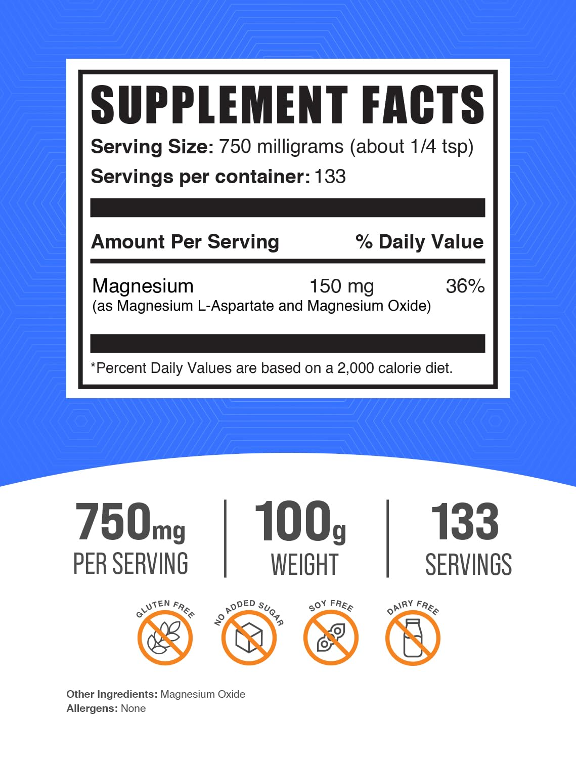 BulkSupplements.com Magnesium L-Aspartate Powder
