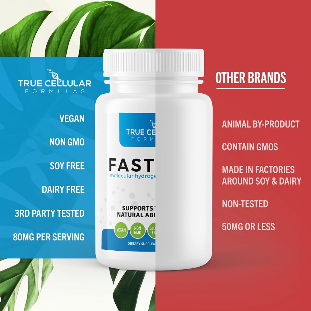 True Cellular Formulas Fastonic Molecular Hydrogen - 60 Tablets - image 7