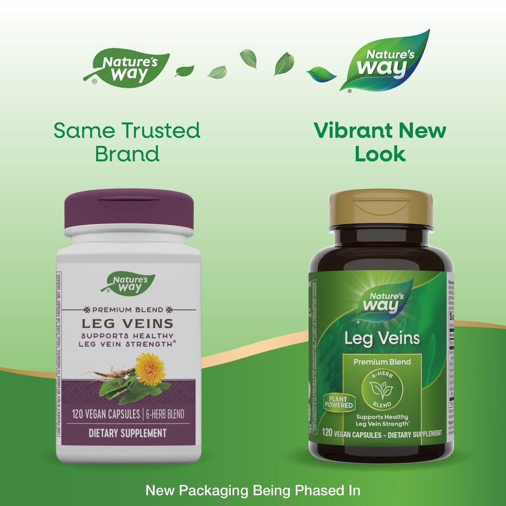 Nature's Way Leg Veins Support Blend - 120 Vegetarian Capsules - image 3