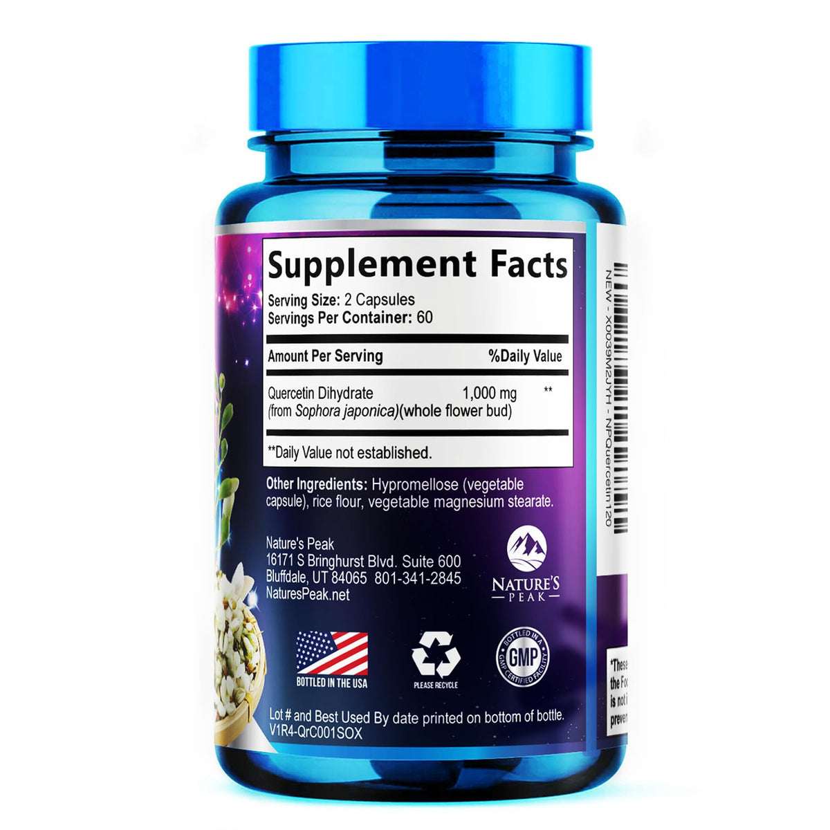 Nature's Peak Quercetin Supplement - Extra Strength Antioxidant