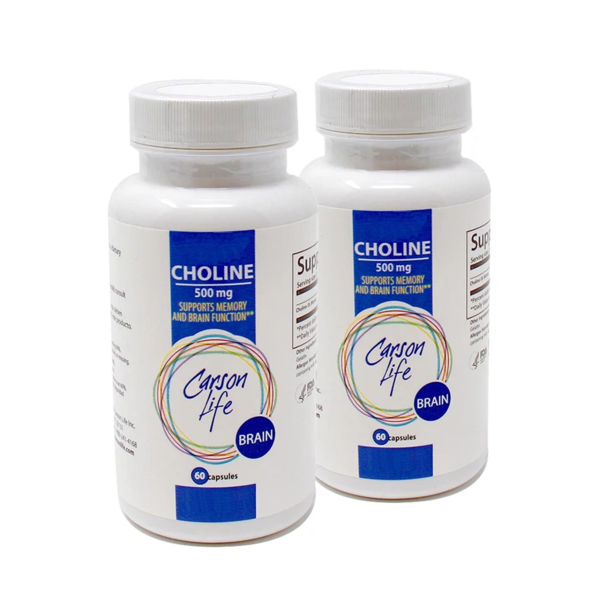 Carson Life Choline 500 mg Capsules