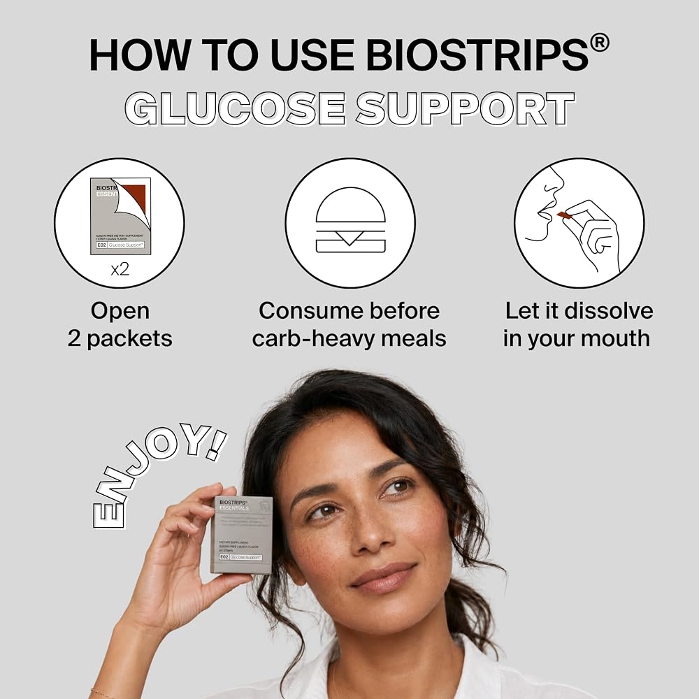 BIOSTRIPS Blood Sugar Support Oral Dissolving Strips - 60 Count - image 4