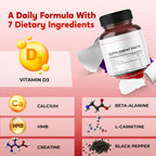 PeakPury HMB 6-in-1 Formula with Vitamin D3 - 150 Capsules - image 4
