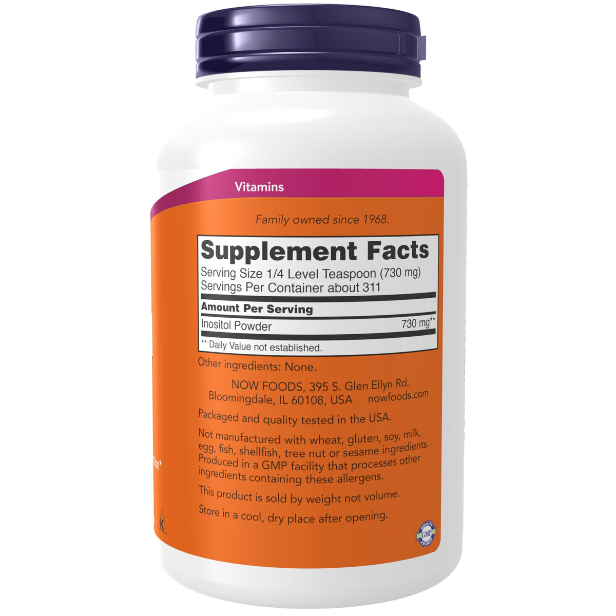 NOW Inositol Powder for Cellular Health - 8 oz - image 2