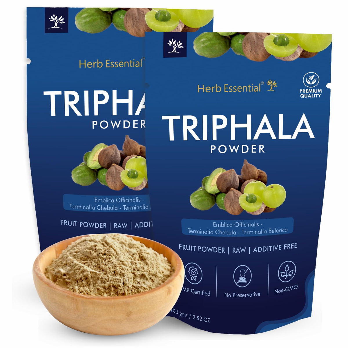 Herb Essential Organic Triphala Powder - 200g