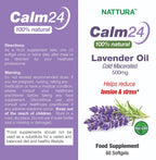 Nattura Calm Aid Lavender Oil 500mg - 60 Softgels - image 2