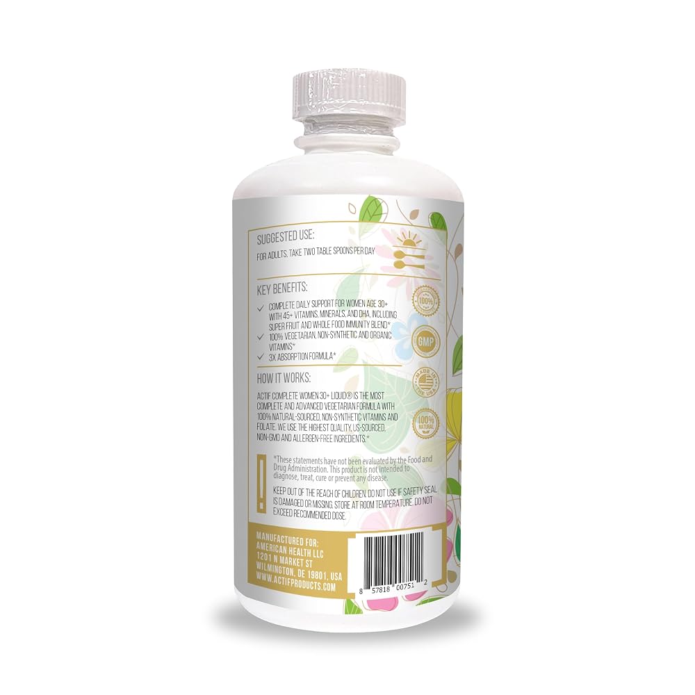 ACTIF Liquid Daily Multivitamin for Women Age 30+ - 32 Fl Oz - image 2