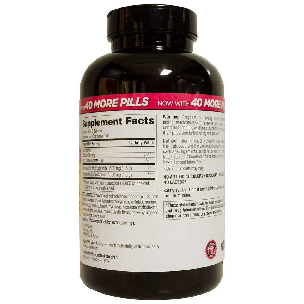 Member's Mark Triple Strength Glucosamine Chondroitin - 340 Tablets - image 2