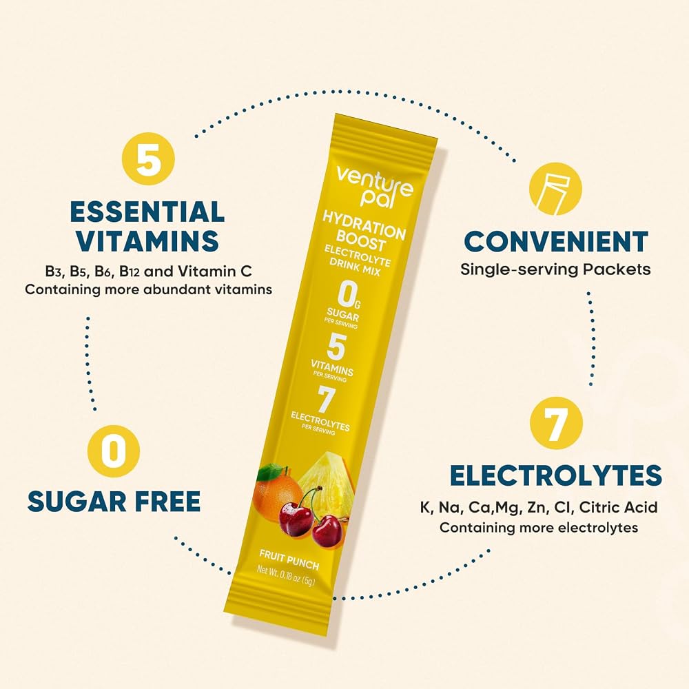Venture Pal Sugar Free Electrolyte Powder Packets