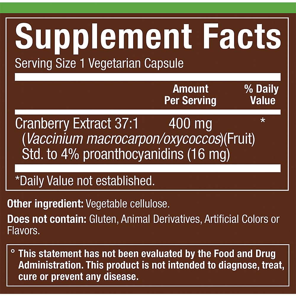 plnt Cranberry Superfood Urinary Tract Health 37:1 Extract - 90 Capsules - image 3