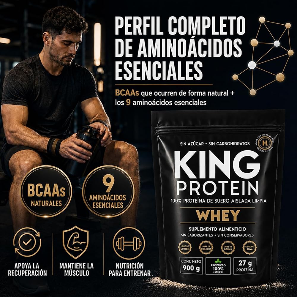KING Protein Whey Isolate Protein Powder Unflavored - 30 Servings - image 5