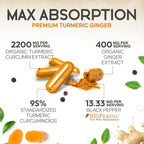 Health Nutrition Naturals Turmeric Curcumin Supplement - 95%