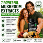 HCL Herbal Code Labs Mushroom Supplement Extract - 60 Capsules - image 9