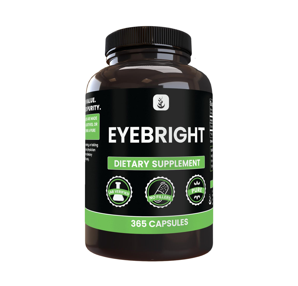 PURE ORIGINAL INGREDIENTS Eyebright - 365 Capsules
