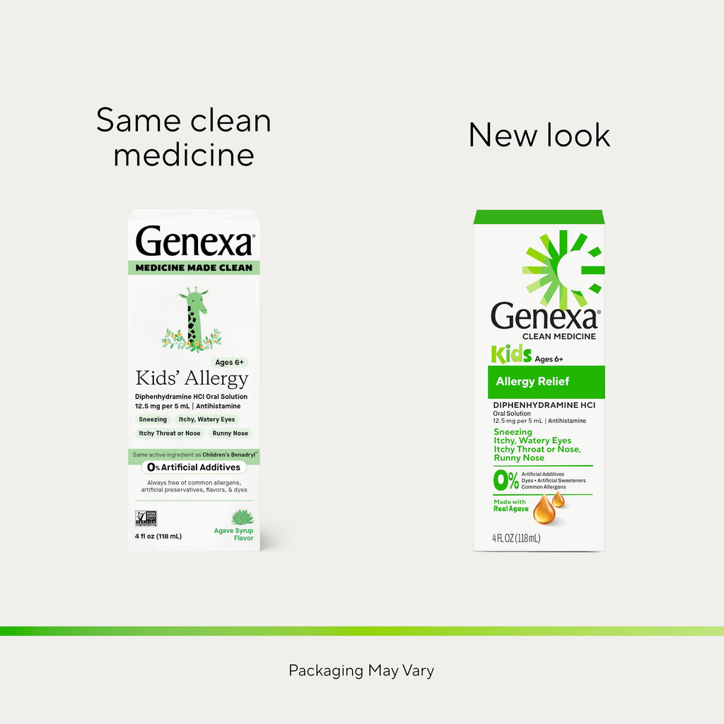 Genexa Kids Allergy Medicine Liquid Organic Agave - 4 fl oz - image 2