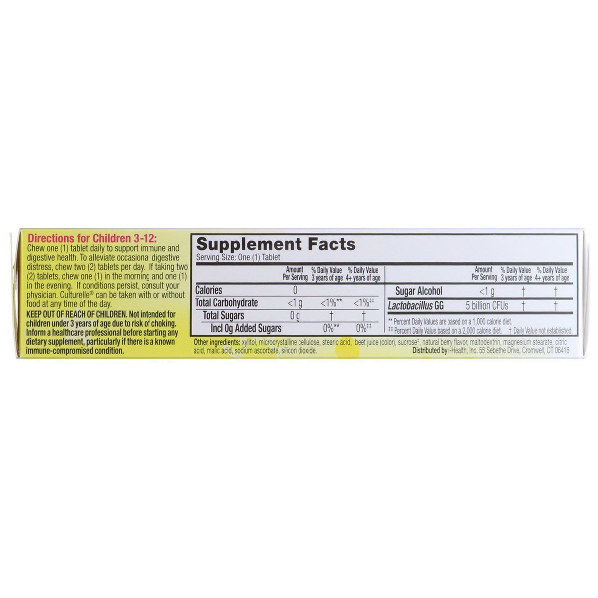 Culturelle Kids Probiotic Natural Berry Flavor - 150 Chewables - image 3