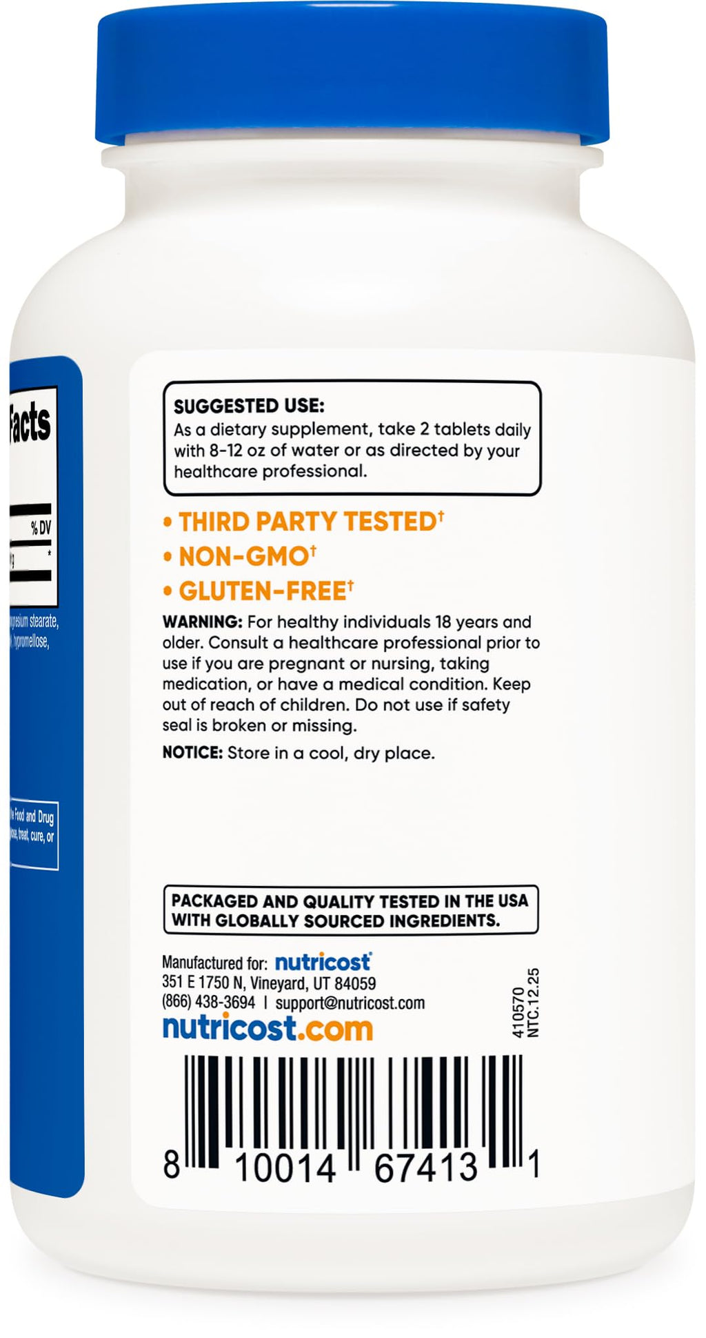 Nutricost L-Citrulline 2500mg - 120 Tablets - image 4
