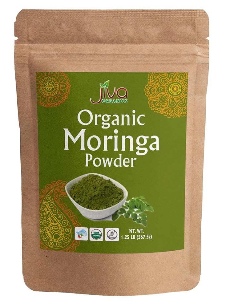 Jiva Organics Moringa Powder - 1.25 LB Bulk Bag