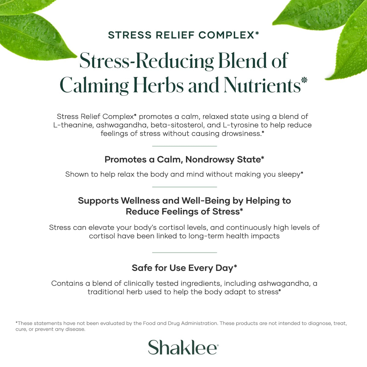 Shaklee Stress Relief Complex - 30 Caplets - image 4