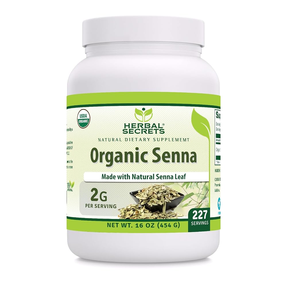 Herbal Secrets Organic Senna Powder Supplement - 16 Oz