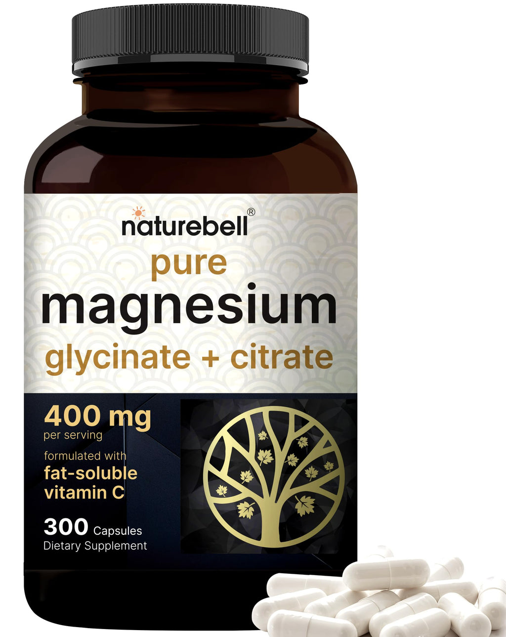NatureBell Magnesium Complex 400mg - 300 Capsules