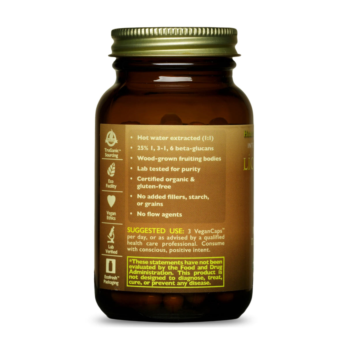 HEALTHFORCE SUPERFOODS Integrity Extracts Lion's Mane - 90 Capsules - image 3