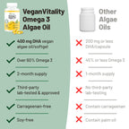 Vegan Vitality Vegan Omega 3 DHA Supplement - 60 Softgels - image 6