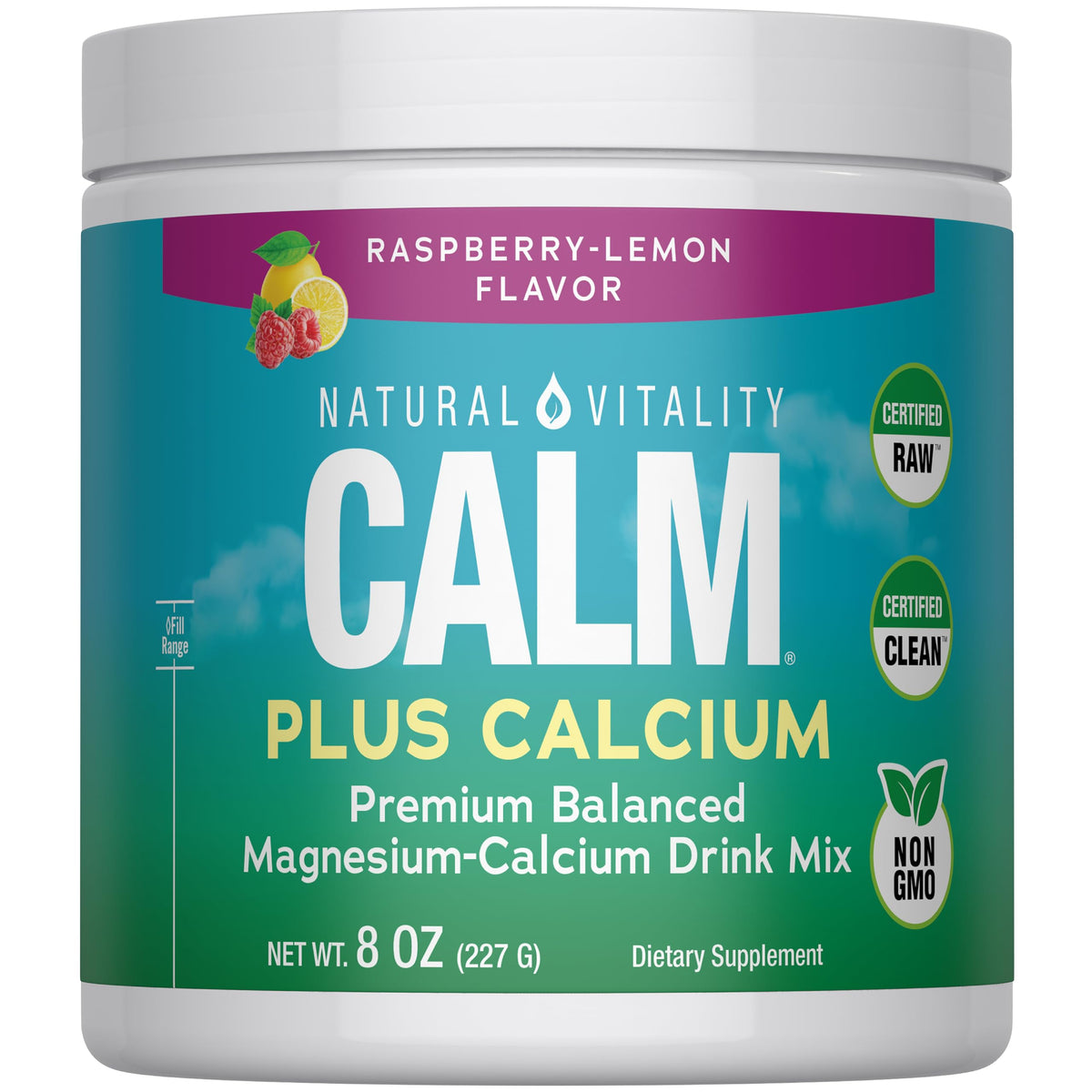 Natural Vitality Calm Magnesium Plus Calcium Powder - 8 oz