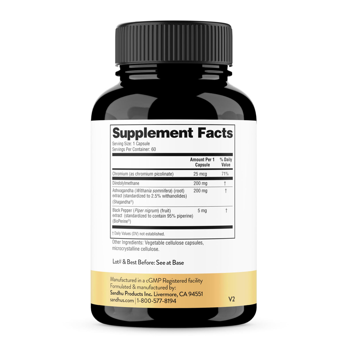 Sandhu's DIM Supplement 200 mg Hormone Balance - 60 Capsules - image 2