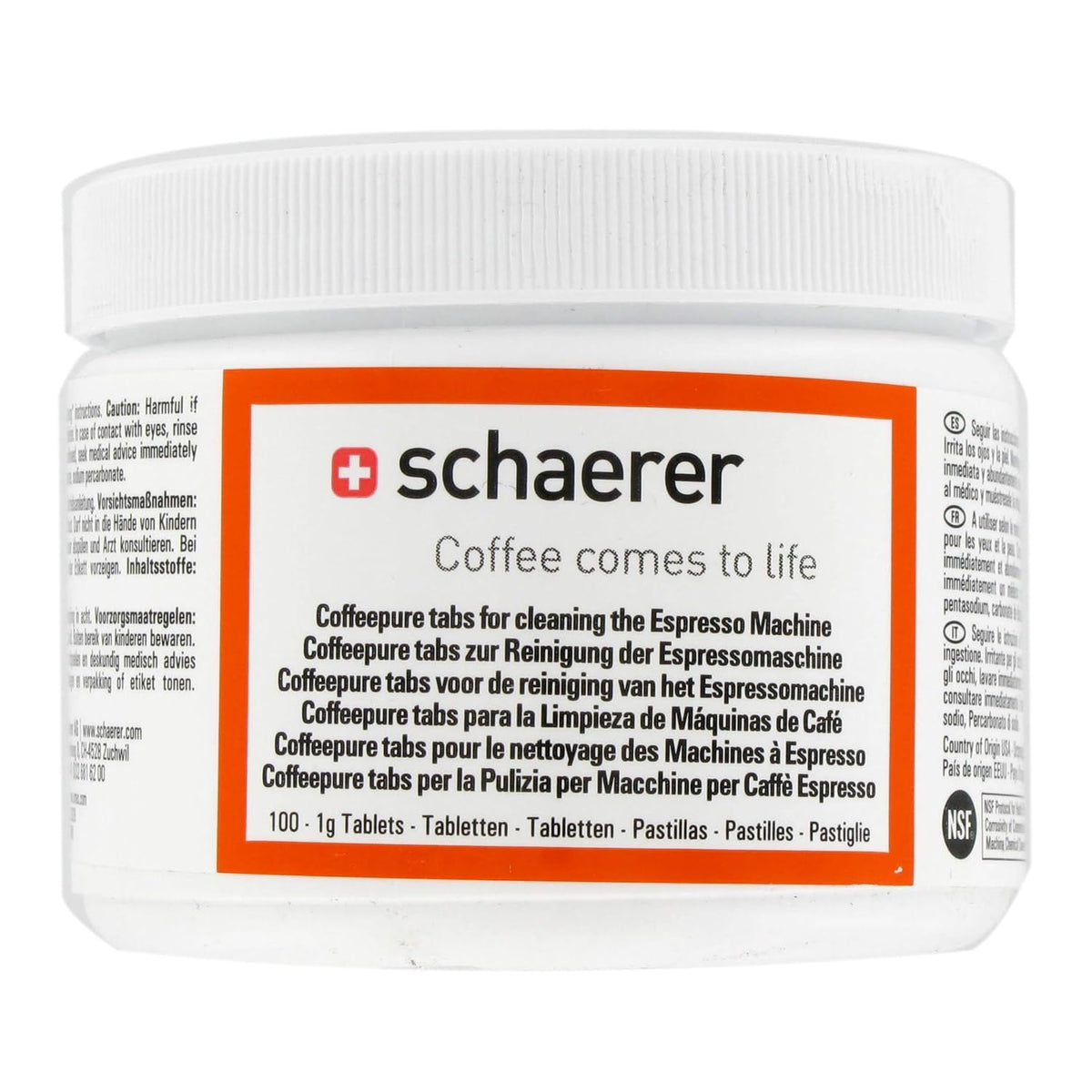 Schaerer Espresso Machine Cleaning Tablets - 100 Count