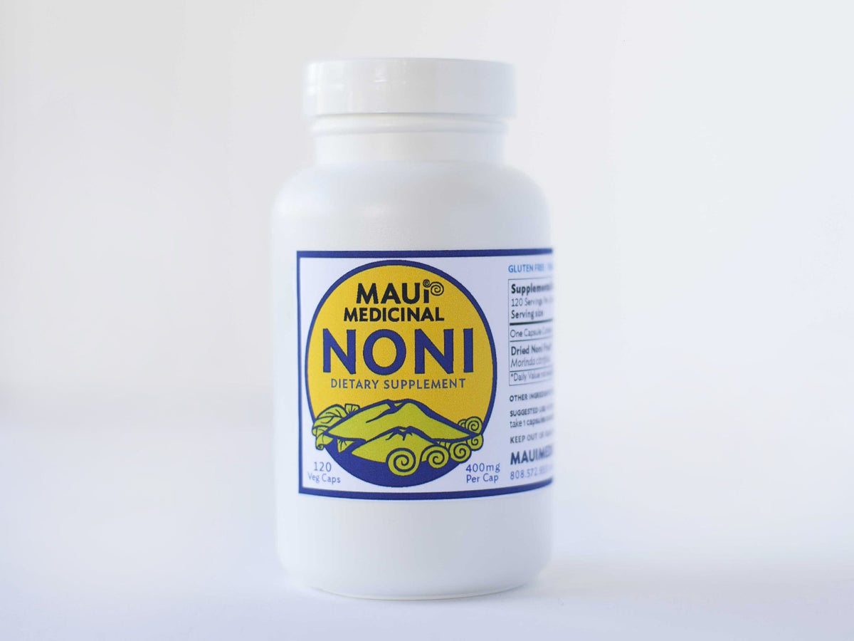 Maui Medicinal Herbs Noni 400mg - 120 Vegetarian Capsules