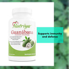 Nutriya Guanábana Graviola Soursop Antioxidant - 100 Vegetarian Capsules - image 3