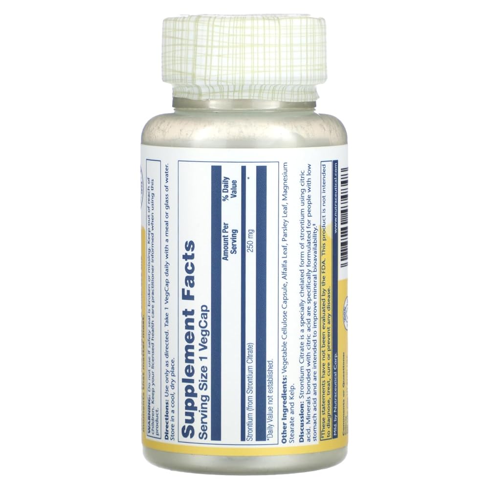 Solaray Strontium Citrate 250 mg Skeletal Support - image 2